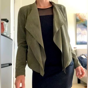 Green Suede Jacket Blazer